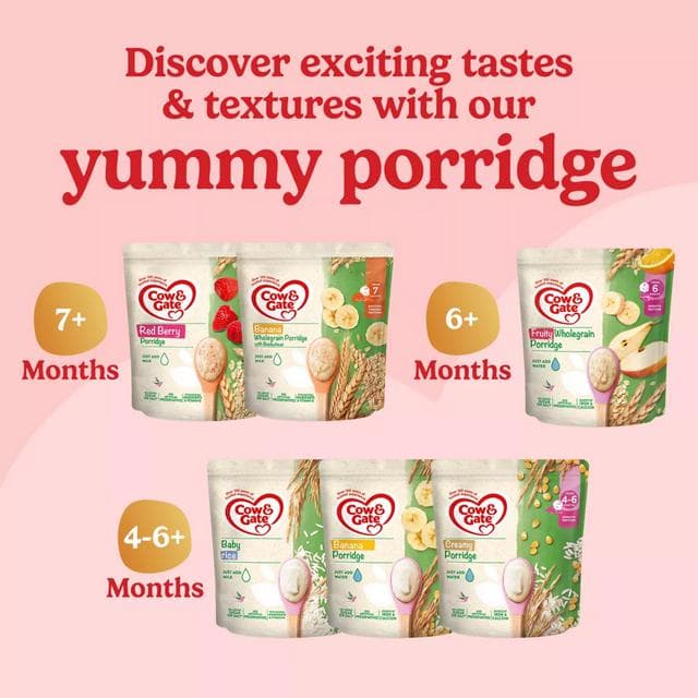 Cow & Gate Multigrain Banana Porridge Baby Cereal 200g - gallery image 4