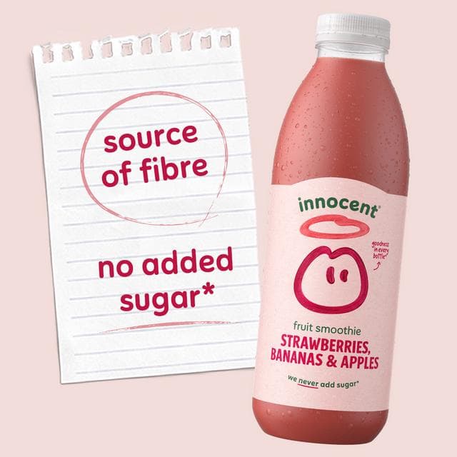 Innocent Strawberries, Bananas & Apples Smoothie 750ml - gallery image 3