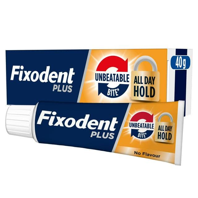 Fixodent Plus Dual Power Denture Adhesive Cream 40g - gallery image 1
