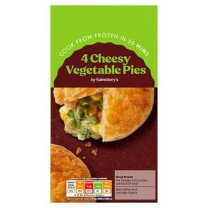 Sainsbury's Vegetable Pies x4 568g