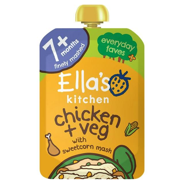 Ella's Kitchen Organic Chicken & Veg Baby Food Pouch 7+ Months 130g - gallery image 1