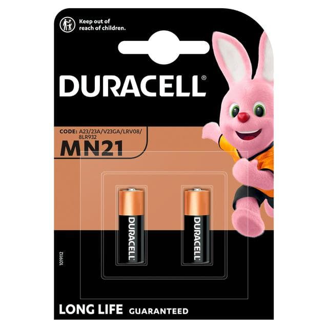 Duracell Specialty Alkaline MN21 Battery 12V (A23 / 23A / V23GA), pack of 2 - gallery image 1