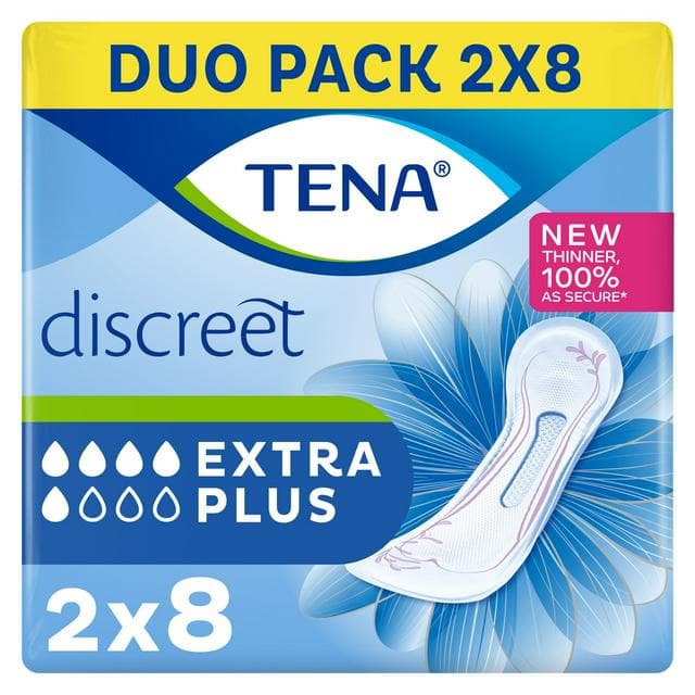 TENA Lady Discreet Extra Plus Incontinence Pads x16 - gallery image 1