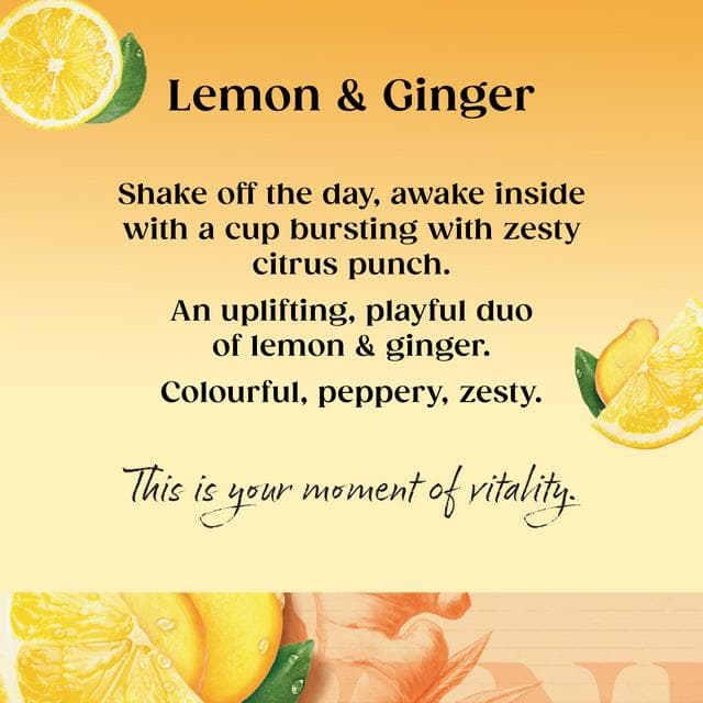 Twinings Lemon & Ginger Tea, 80 Tea Bags - gallery image 2
