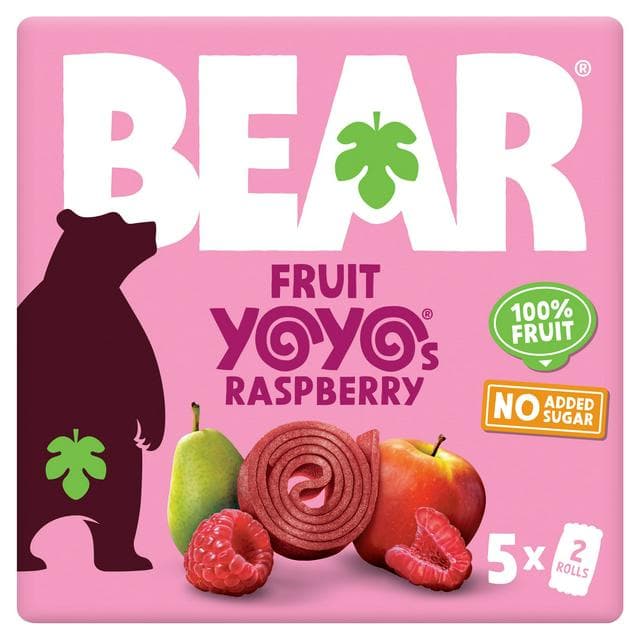 BEAR Fruit Yoyos Raspberry Multipack 5x20g - gallery image 1