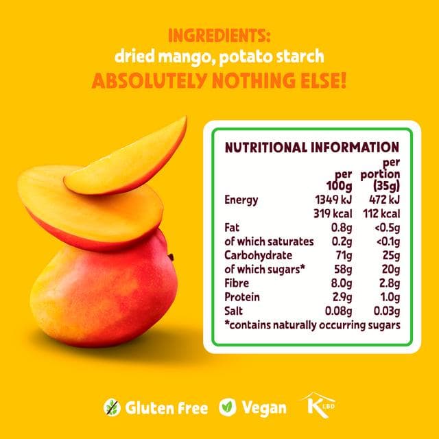 BEAR Fruit Dried Mango 100g - gallery image 3