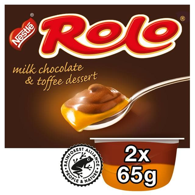 Rolo Delicious Milk Chocolate & Toffee Dessert 2 x 65g - gallery image 1