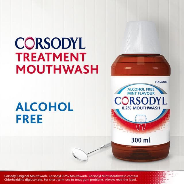 Corsodyl 300ml Medicated Antibacterial Alcohol Free Mouthwash - gallery image 5