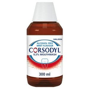 Corsodyl 300ml Medicated Antibacterial Alcohol Free Mouthwash