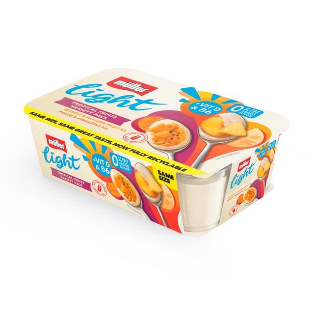 Muller Light 6 x 140g Tropical Fruits Variety Pack Yogurt - gallery image 3