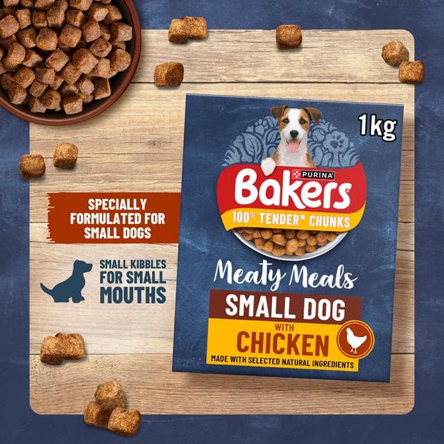 Bakers Meaty Meals Small Dog Beef Dry Dog Food 1kg - gallery image 4