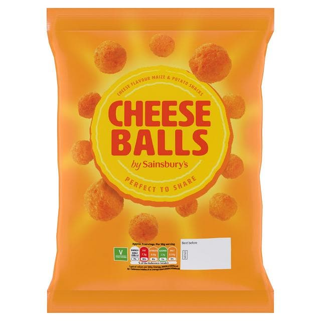 Sainsbury's Cheese Balls 140g - gallery image 1
