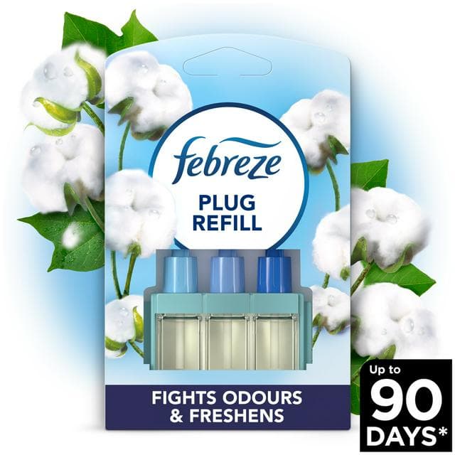 Febreze Ambi Pur 3Volution Air Freshener Plug in Refill Cotton Fresh - gallery image 1