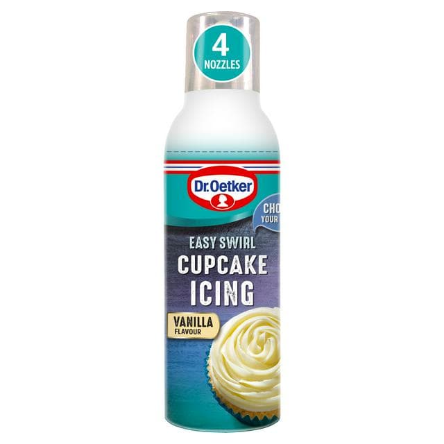 Dr. Oetker Easy Swirl Vanilla Cupcake Icing 180g - gallery image 1
