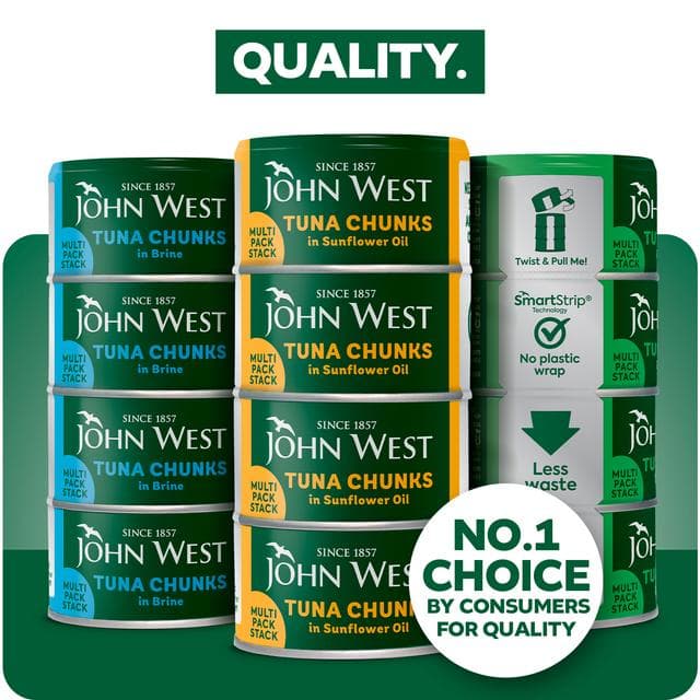 John West Tuna Chunks in Sunflower Oil 4x125g (102g Drained) - gallery image 3