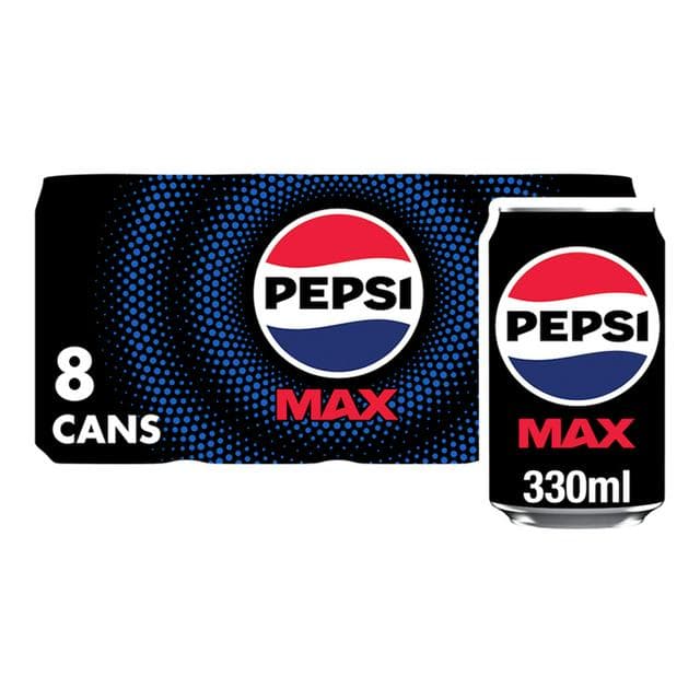 Pepsi Max No Sugar Cola Cans 8x330ml - gallery image 1