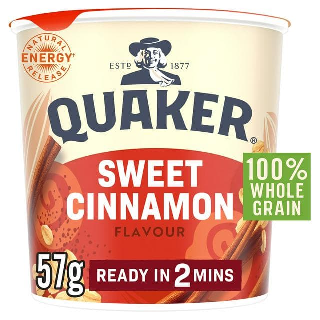 Quaker Oat So Simple Sweet Cinnamon Porridge Pot 57g - gallery image 1