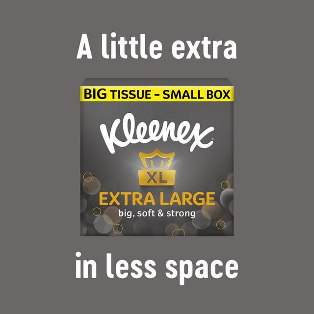 Kleenex 4 x 44 Sheets XL Tissues Compact Box - gallery image 3