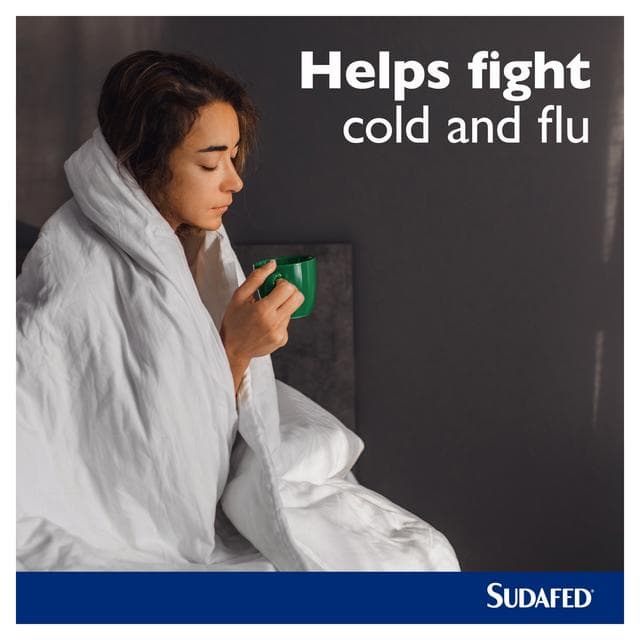 Sudafed Mucus Relief Triple Action Cold & Flu Tablets x16 - gallery image 2