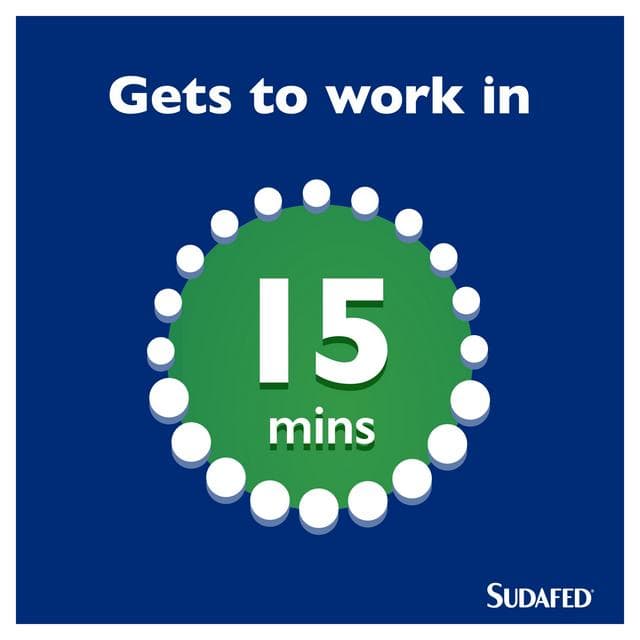 Sudafed Mucus Relief Triple Action Cold & Flu Tablets x16 - gallery image 3
