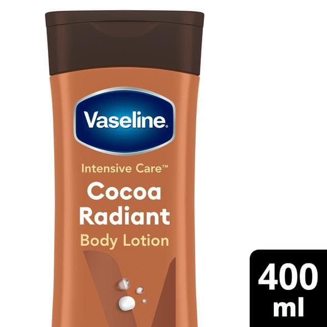 Vaseline Intensive Care Cocoa Radiant Body Lotion Moisturises & Restores Glow to Dry Skin 400ml - gallery image 1
