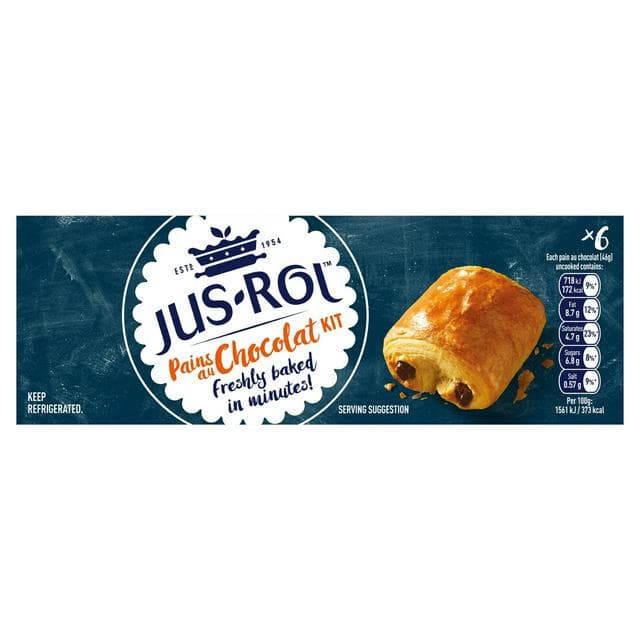 Jus-Rol Pain Au Chocolat Dough x6 275g - gallery image 1