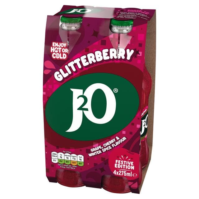 J2O Glitterberry 4 x 275ml Drink Bottles - gallery image 2