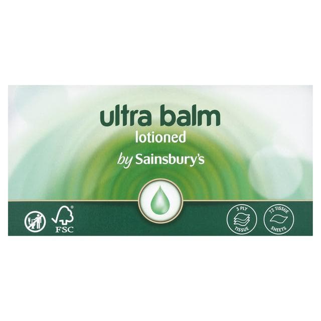 Sainsbury's Ultra Balm Lotioned Tissue Sheets - gallery image 1
