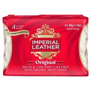 Imperial Leather 4 x 90g Original Bar Soap