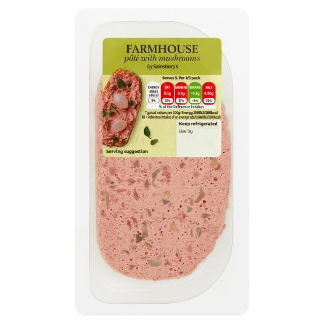 Sainsbury's Farmhouse Pate with Mushrooms 170g - gallery image 1