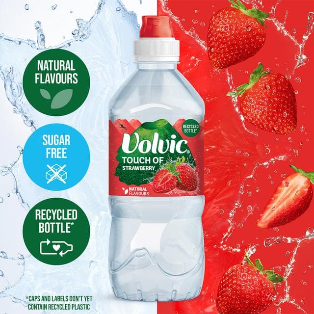 Volvic Touch of Fruit Strawberry Flavoured Water 750ml - gallery image 2