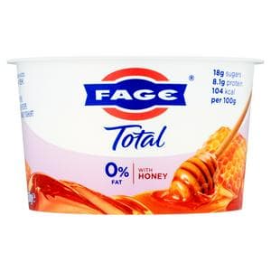 Fage Total 150g 0% Fat Free Greek Recipe Strained Honey Yoghurt