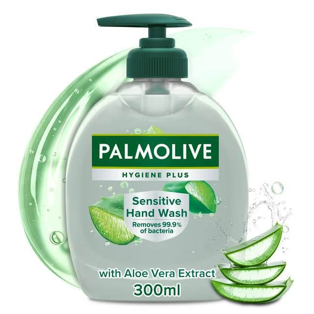 Palmolive Hygiene Plus Sensitive Handwash Soap with Aloe Vera 300ml - gallery image 1