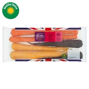 Sainsbury's British Rainbow Sweet Spear Carrots, Taste the Difference