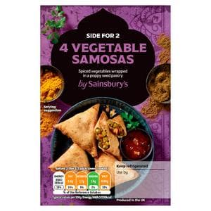 Sainsbury's Indian Vegetable Samosas x4 200g (Serves 2)