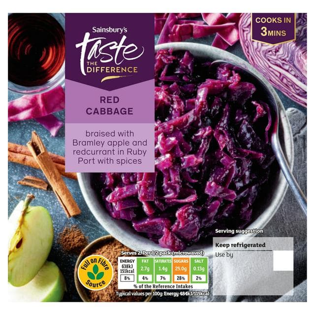 Sainsbury's 300g Red Cabbage, Taste the Difference - gallery image 1