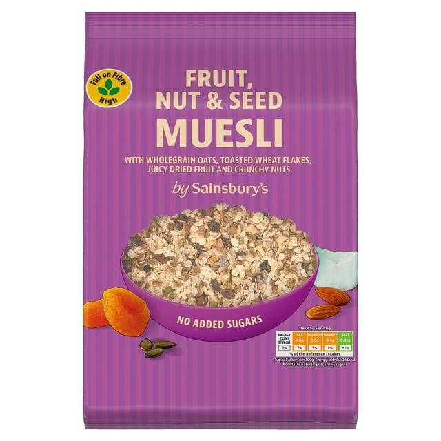 Sainsbury's Fruit, Nut & Seed Muesli 750g - gallery image 1
