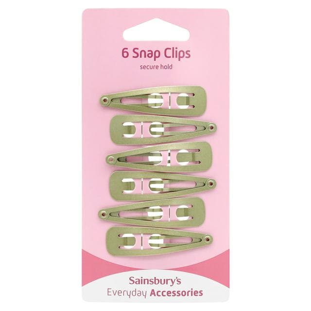 Sainsbury's Snap Clips Gold x6 - gallery image 1