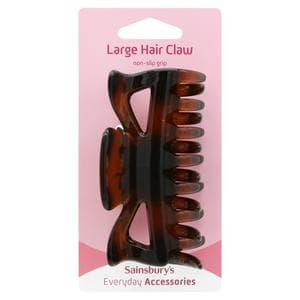 Sainsbury's Large Jaw Hair Grip Tortoiseshell