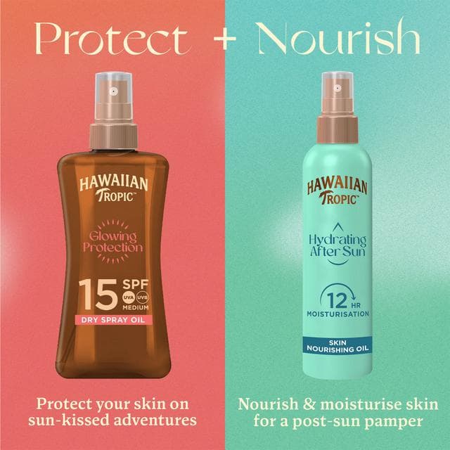 Hawaiian Tropic Glowing Protection Sunscreen Dry Oil SPF 15 200ml - gallery image 6