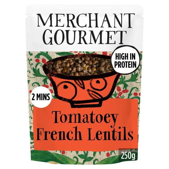 Merchant Gourmet Tomatoey French Puy & Green Lentils 250g - gallery image 1