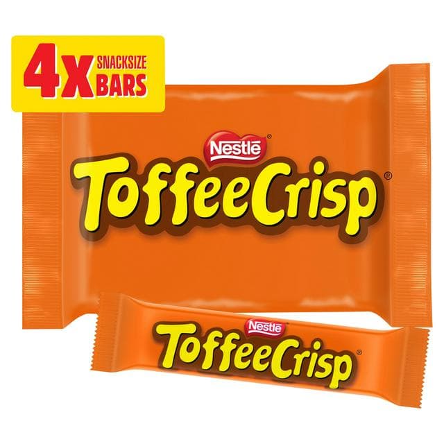 Toffee Crisp Biscuit Bar Multipack x4 152g - gallery image 1