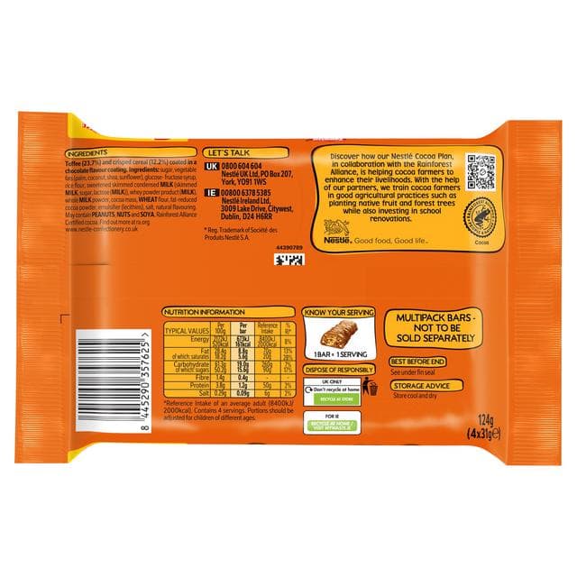 Toffee Crisp Biscuit Bar Multipack x4 152g - gallery image 3