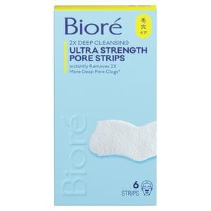 Biore Ultra Deep Cleansing Pore Strips x6
