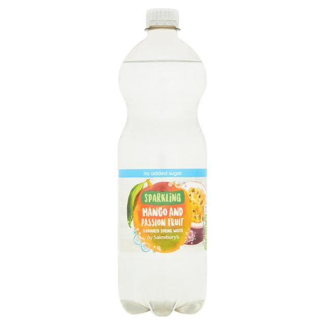 Sainsbury's Bottled Sparkling Flavoured Water, Mango & Passionfruit 1L - gallery image 1
