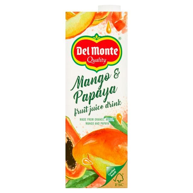 Del Monte Mango & Papaya Juice 1L - gallery image 1
