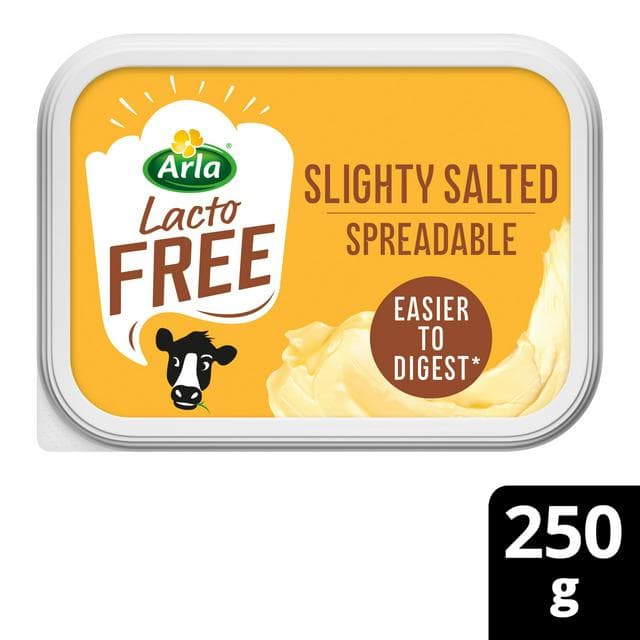 Arla Lactofree Slightly Salted Spreadable Blend of Butter & Rapeseed Oil 250g - gallery image 1