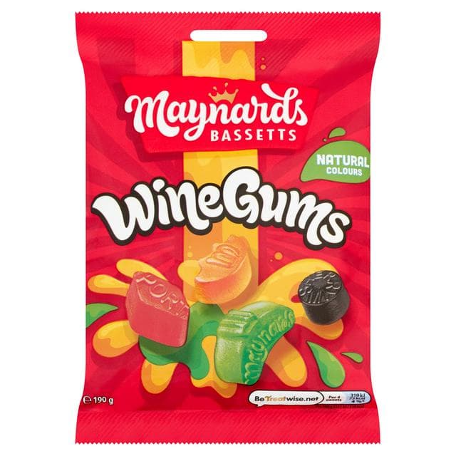 Maynards Bassetts Wine Gums Sweets Bag 190g - gallery image 1
