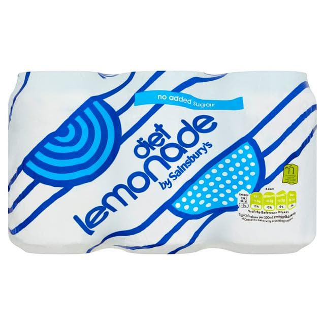 Sainsbury's Diet Lemonade 6x330ml - gallery image 1