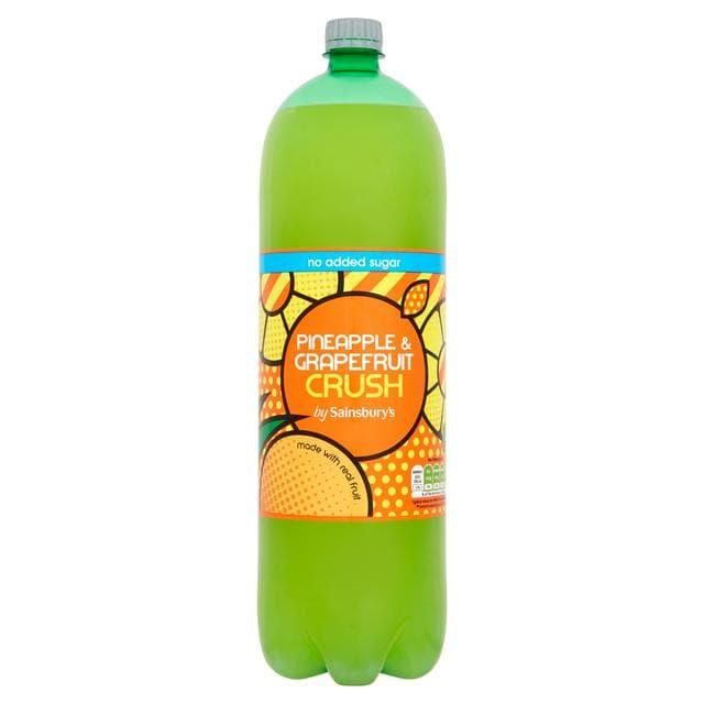 Sainsbury's Pineapple & Grapefruit Juice Drink, Zero Added Sugar 2L - gallery image 1